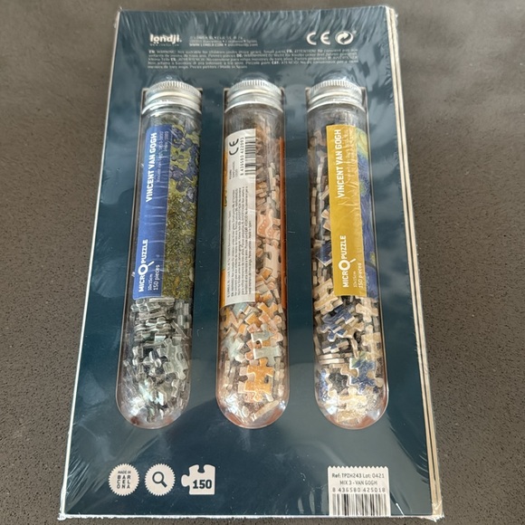 Van Gogh Jigsaw Puzzles Mini 3 Pk 150 Pieces Sunflowers Irises Starry Night NEW - Picture 11 of 12